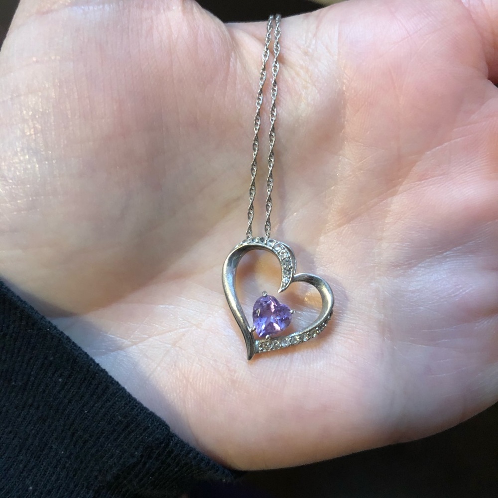 Zales Amethyst necklace
